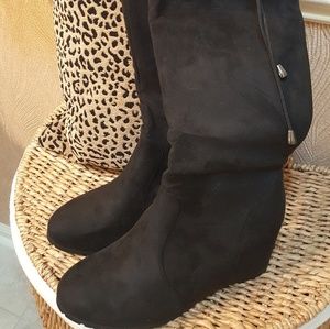Over the Knee Wedge Boots